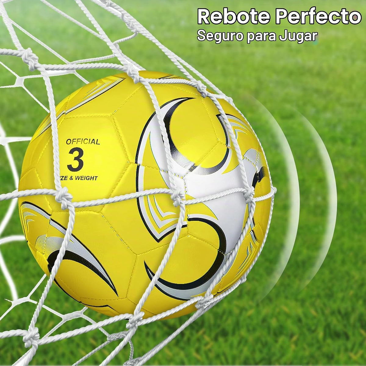 Deekin Balón de fútbol a granel de 6 piezas con bomba, pelota de fú...