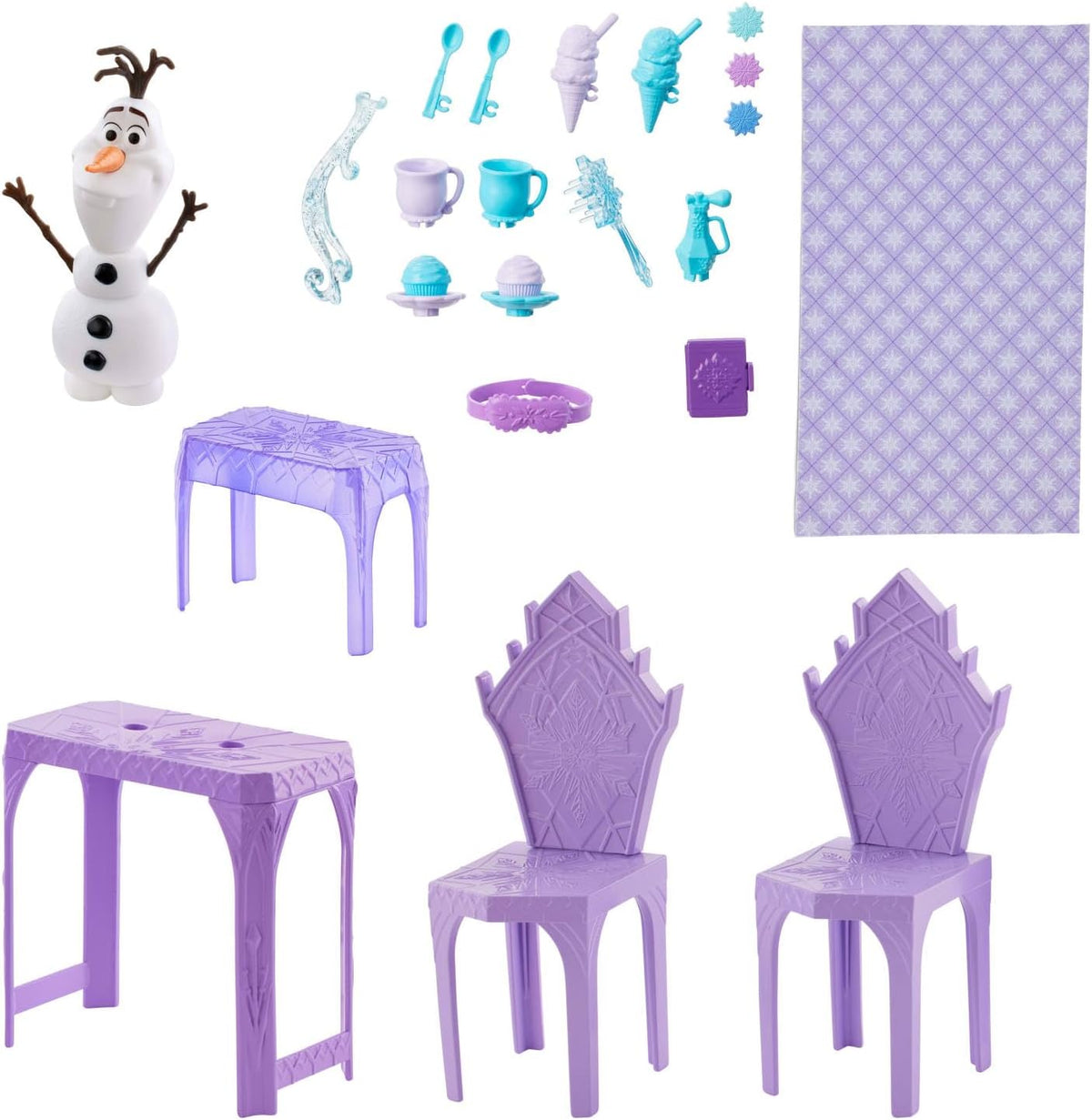 Mattel Disney Frozen Palacio de hielo de Elsa con figura de Olaf, 5...