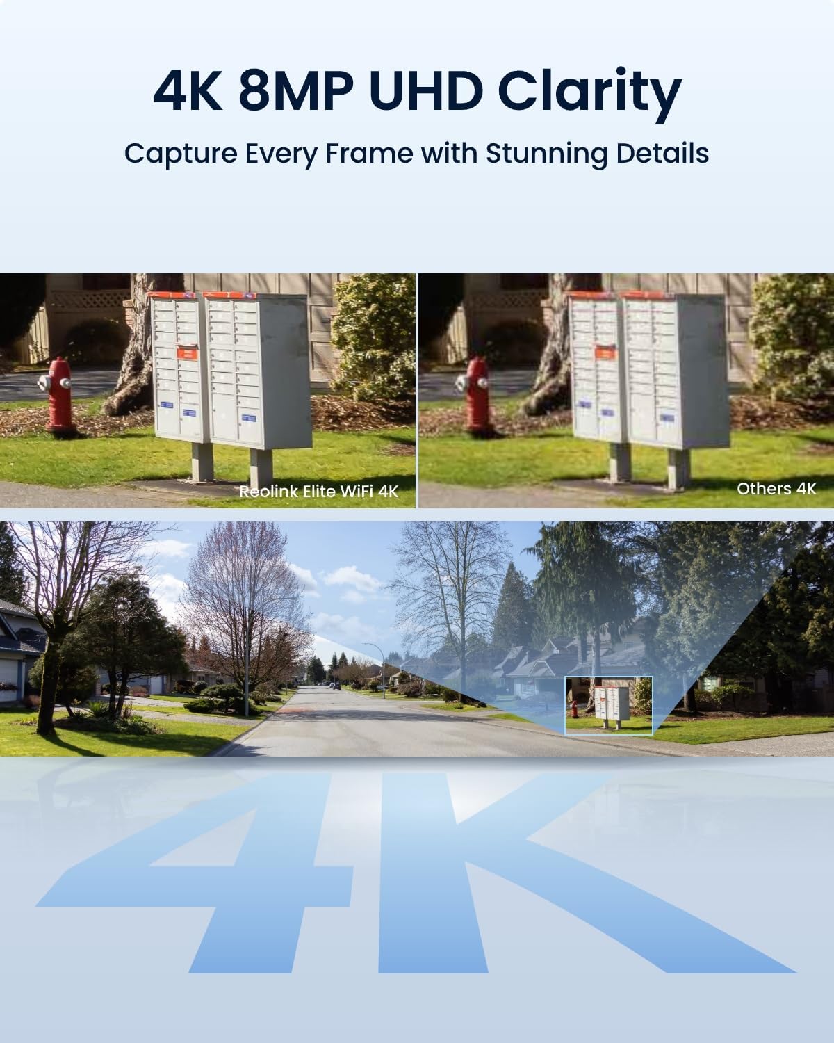 REOLINK Cámara de seguridad panorámica de 180° de 4K 8MP con lente...