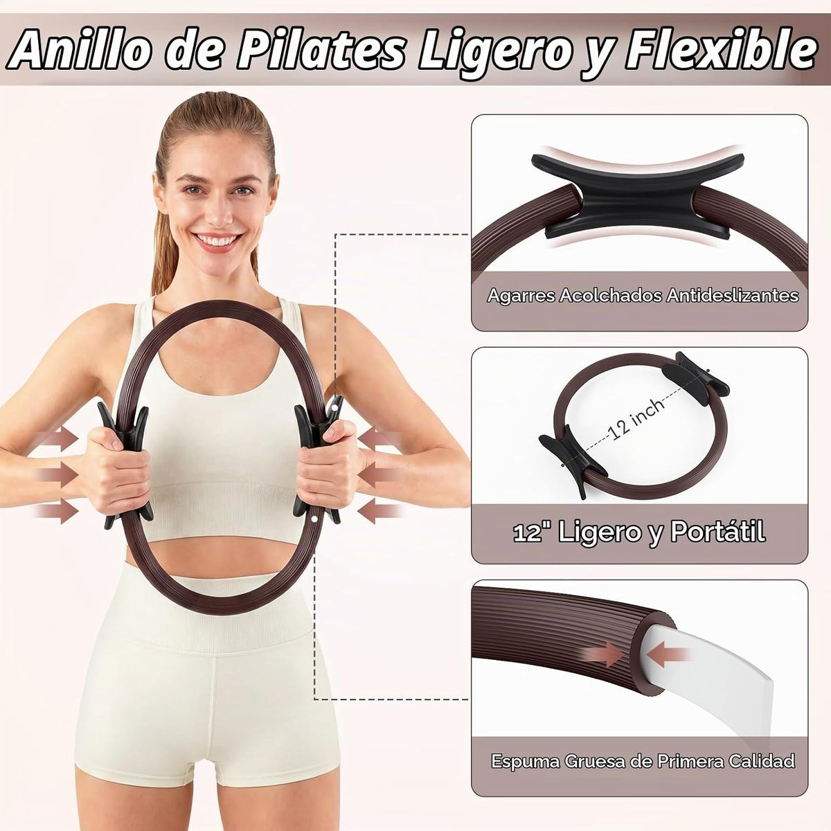 GINMIC Kit de pilates, equipo de pilates para entrenamientos en cas...
