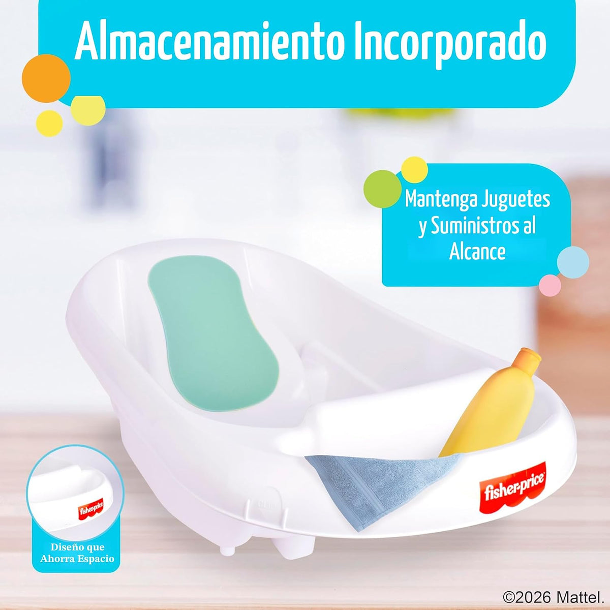 Fisher-Price™ 3-N-1 Grow with Baby Baby - Bañera para niños pequeño...