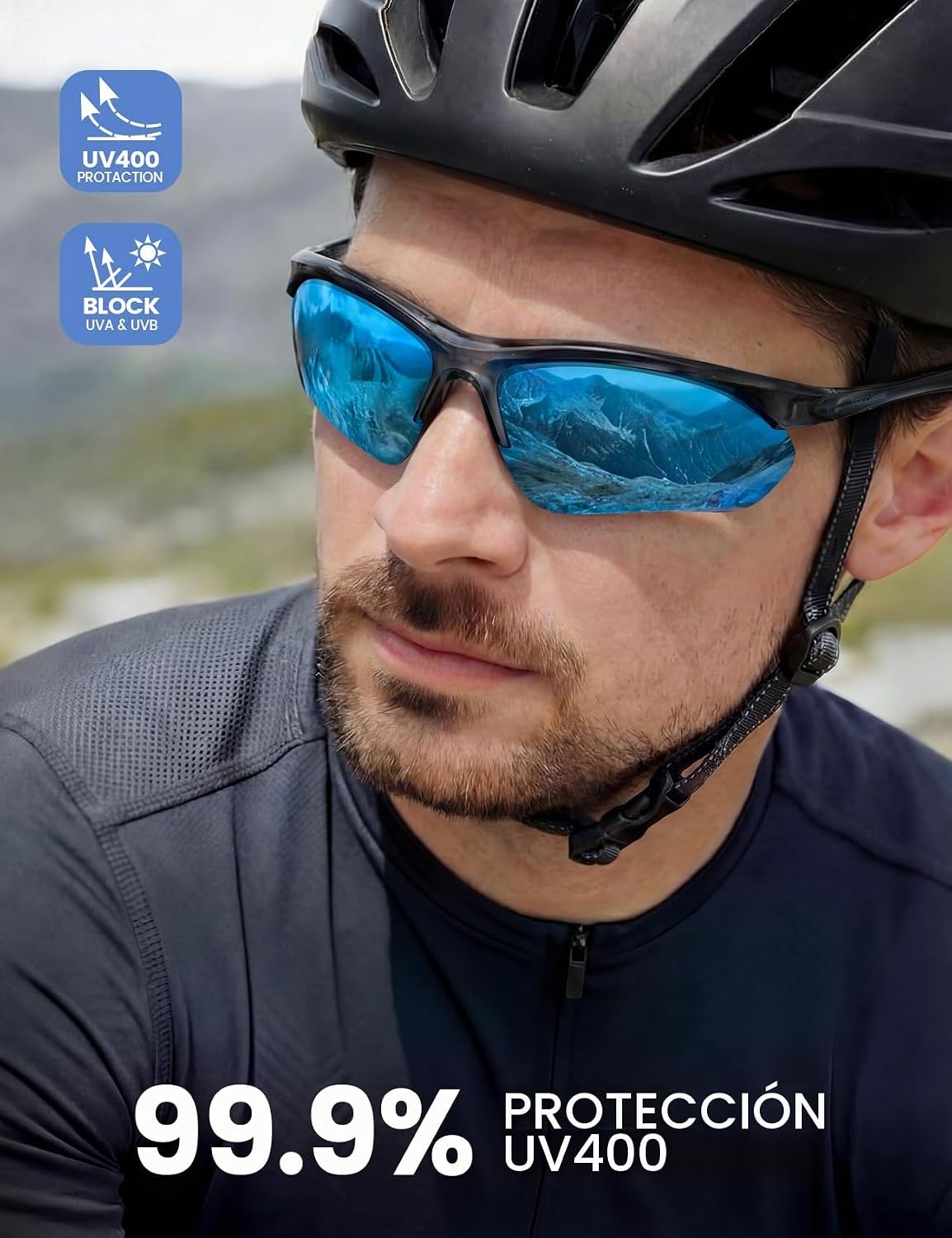 Lamicall Gafas de Sol Deportivas polarizadas de 22 g para Hombres y...