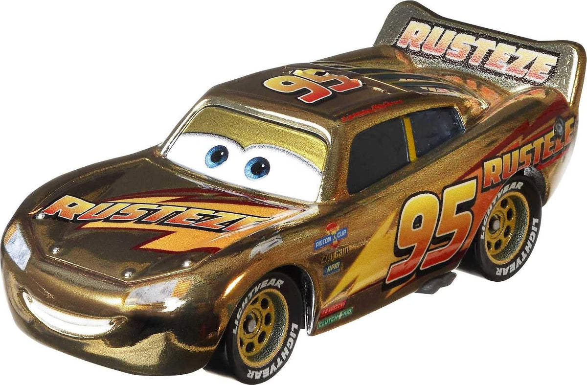 Disney Cars Golden Die-Cast Lightning McQueen - Personaje de pelícu...