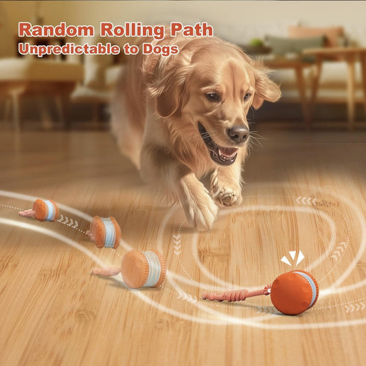 QGI Pelota interactiva para perros, juguete eléctrico para perros m...