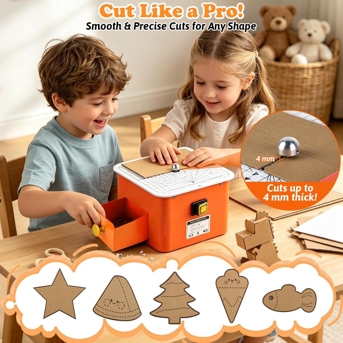 cropyoyo Cortador de cartón para niños, cuchillo de manualidades de...