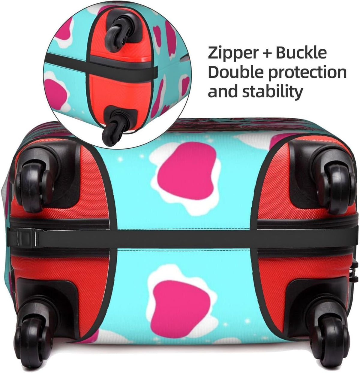 Hepmant Protector de maleta de viaje para mujer afroamericana, elás...