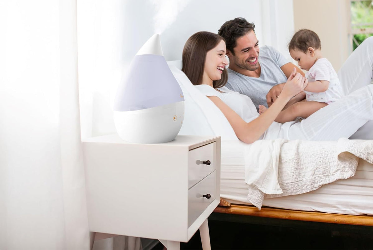 Crane Humidificador ultrasónico de niebla fría 4 en 1 con máquina d...