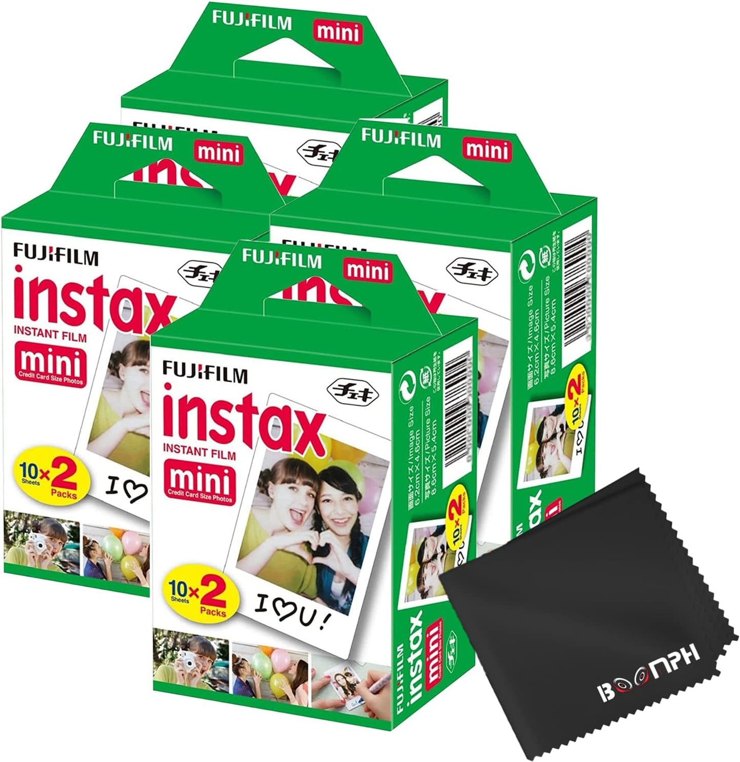 Fujifilm Película Instax Mini para cámara instantánea: 80 tomas en...