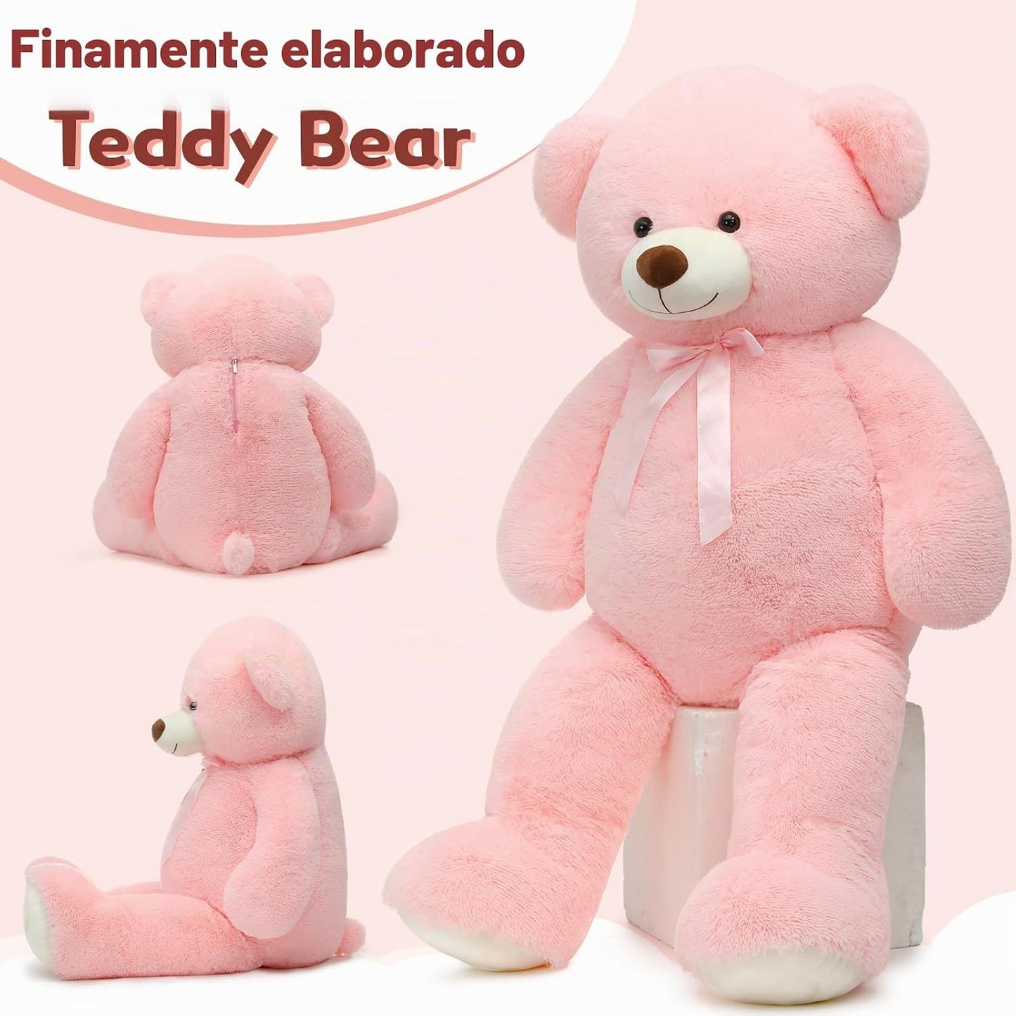 Tezituor Oso de peluche gigante de 52 pulgadas, oso de peluche gran...
