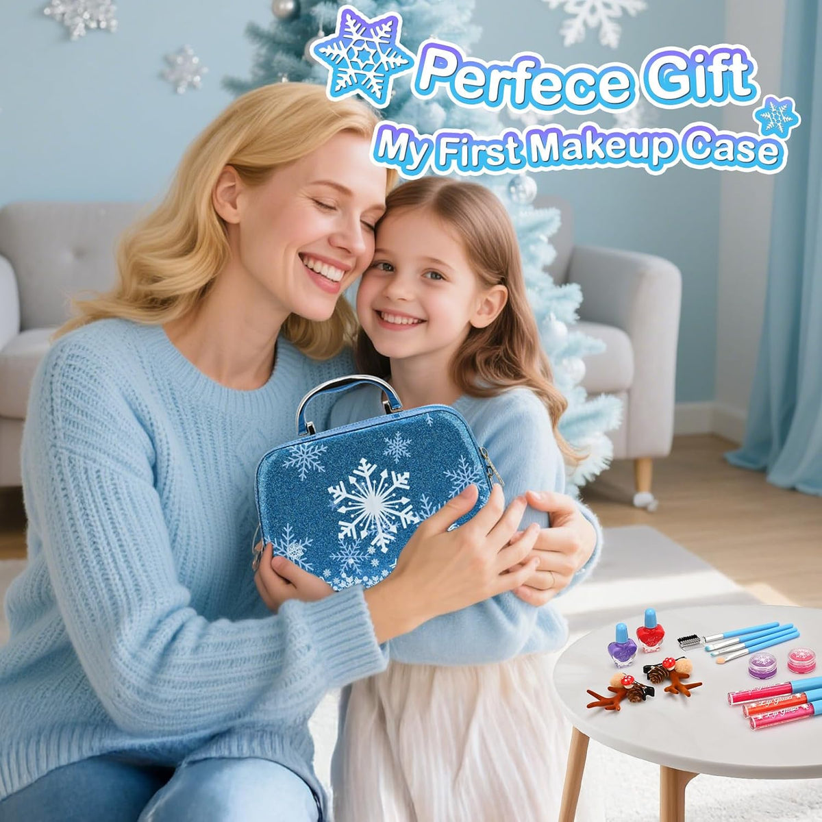ACGASK Kit de Maquillaje Real Lavable para Niñas - Juego de Maquill...