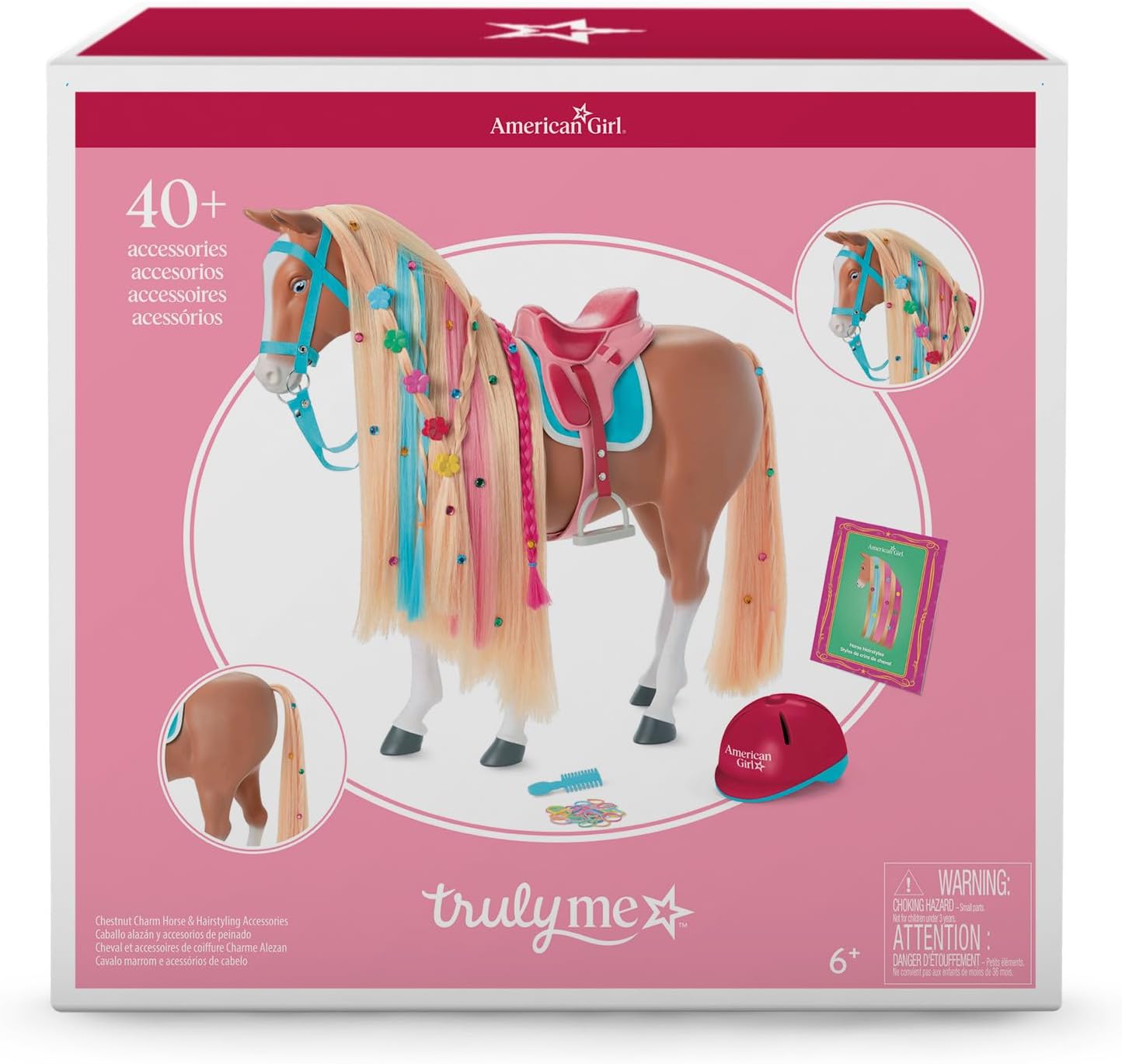 American Girl, Truly Me, Chestnut Charm Horse &amp; Hairstyling Acc...