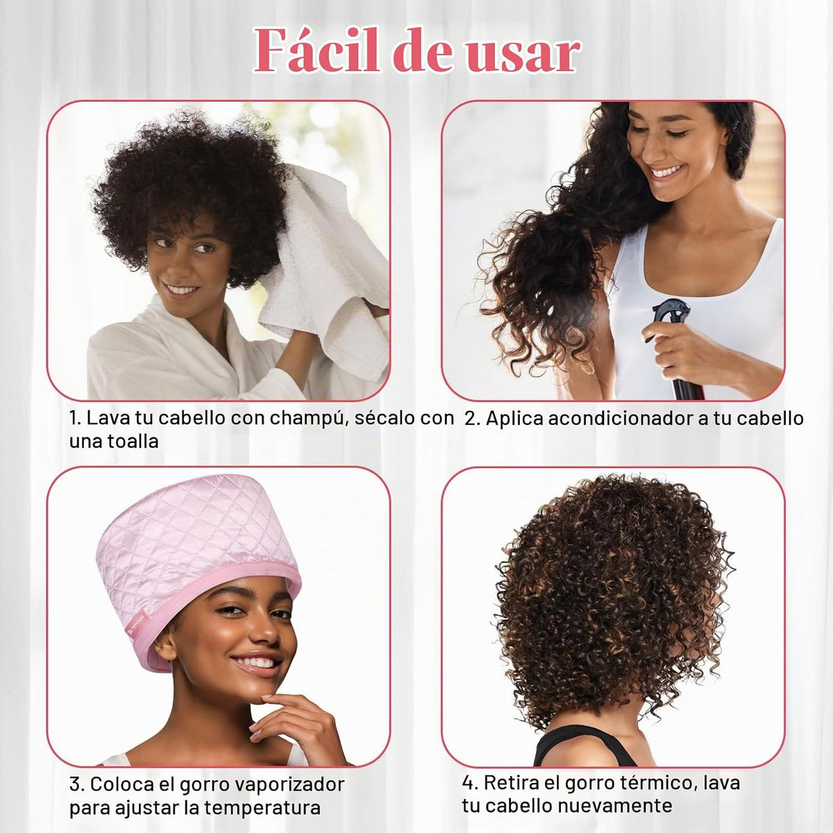TEPENAR Vaporizador de cabello para acondicionamiento profundo: tap...