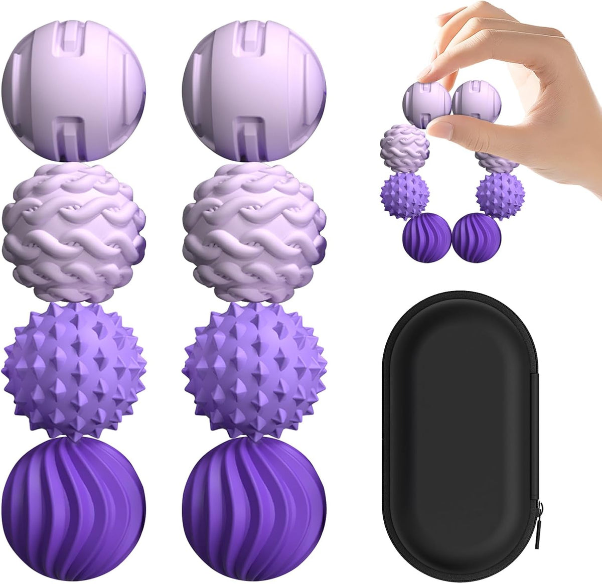 Bolas sensoriales texturizadas del alivio del estrés, juguete de es...