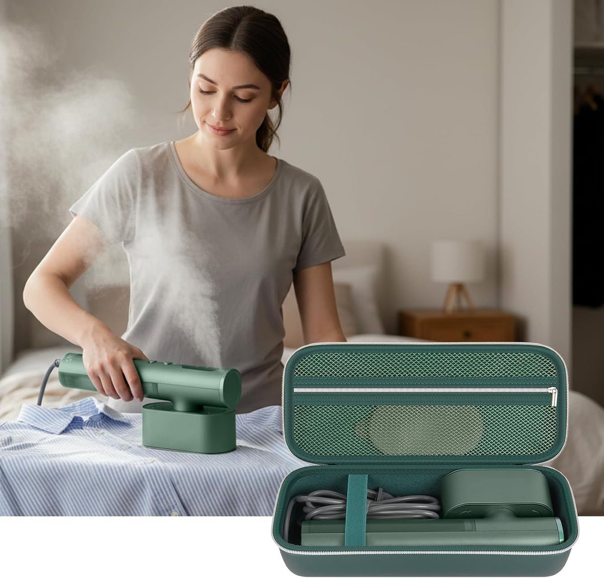 Againmore Estuche para plancha de vapor compatible con Jack &amp; R...