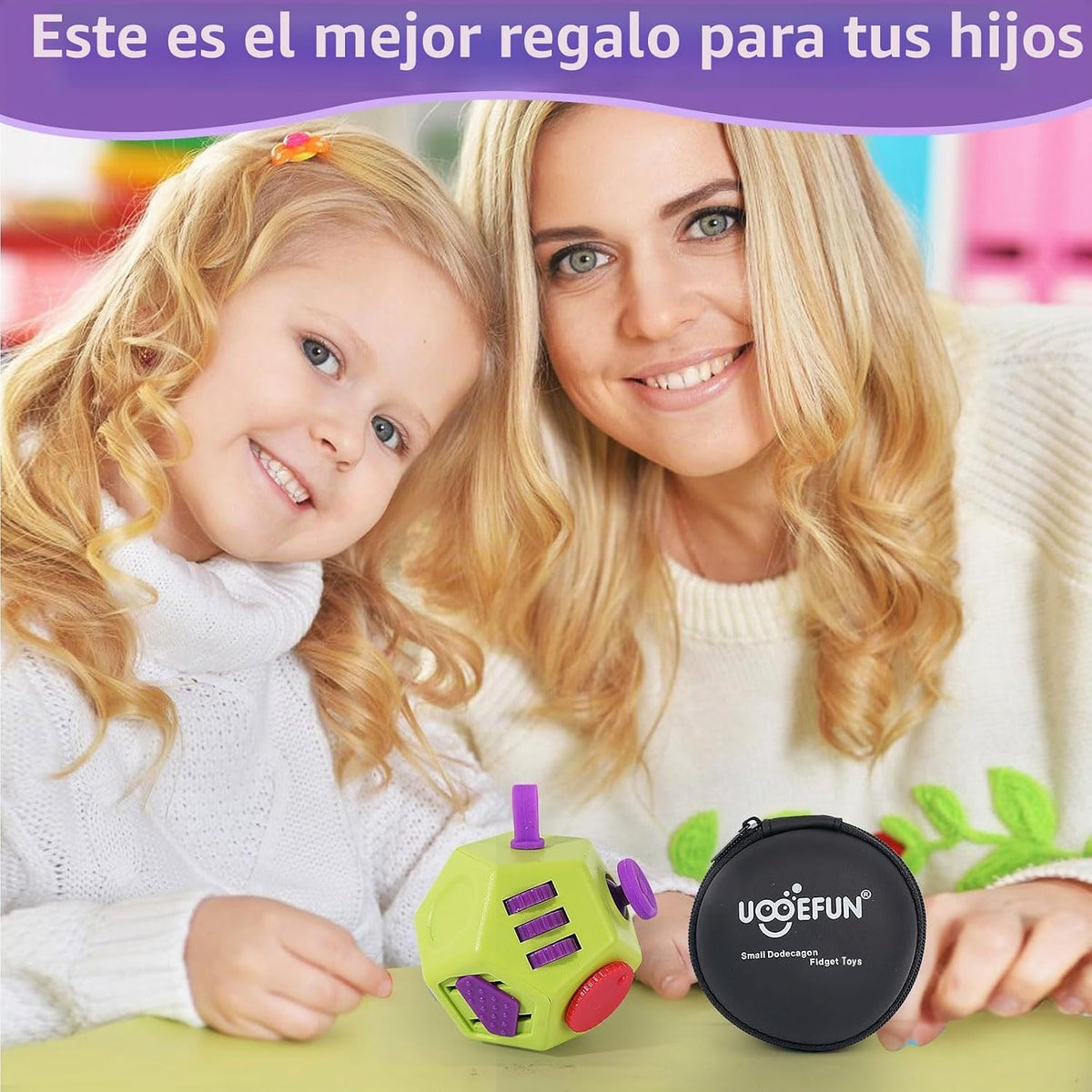 UOOEFUN Mini Cubos de Dedos, Juguetes Fidget Geniales para Niños y...