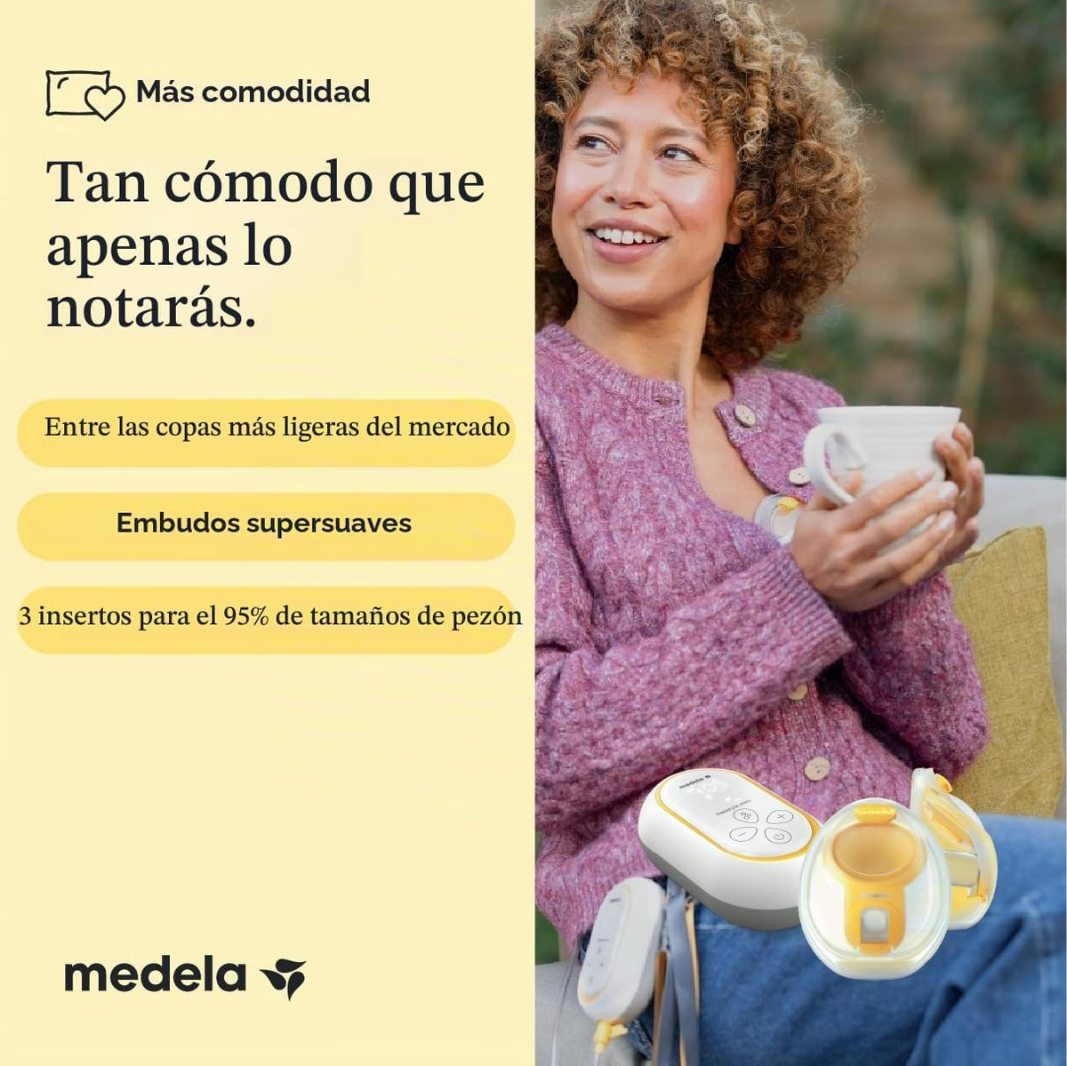 Medela Freestyle Mini InBra Extractor de Leche Eléctrico Manos Libr...