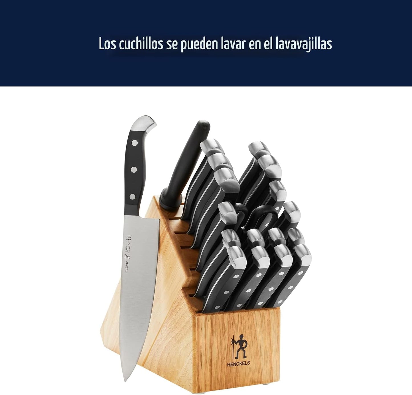Henckels Statement - Juego de 20 bloques de cuchillos, afilado para...
