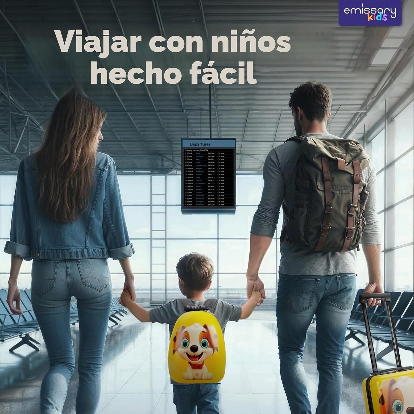 emissary Juego de equipaje para niños - Maletas de mano con ruedas...