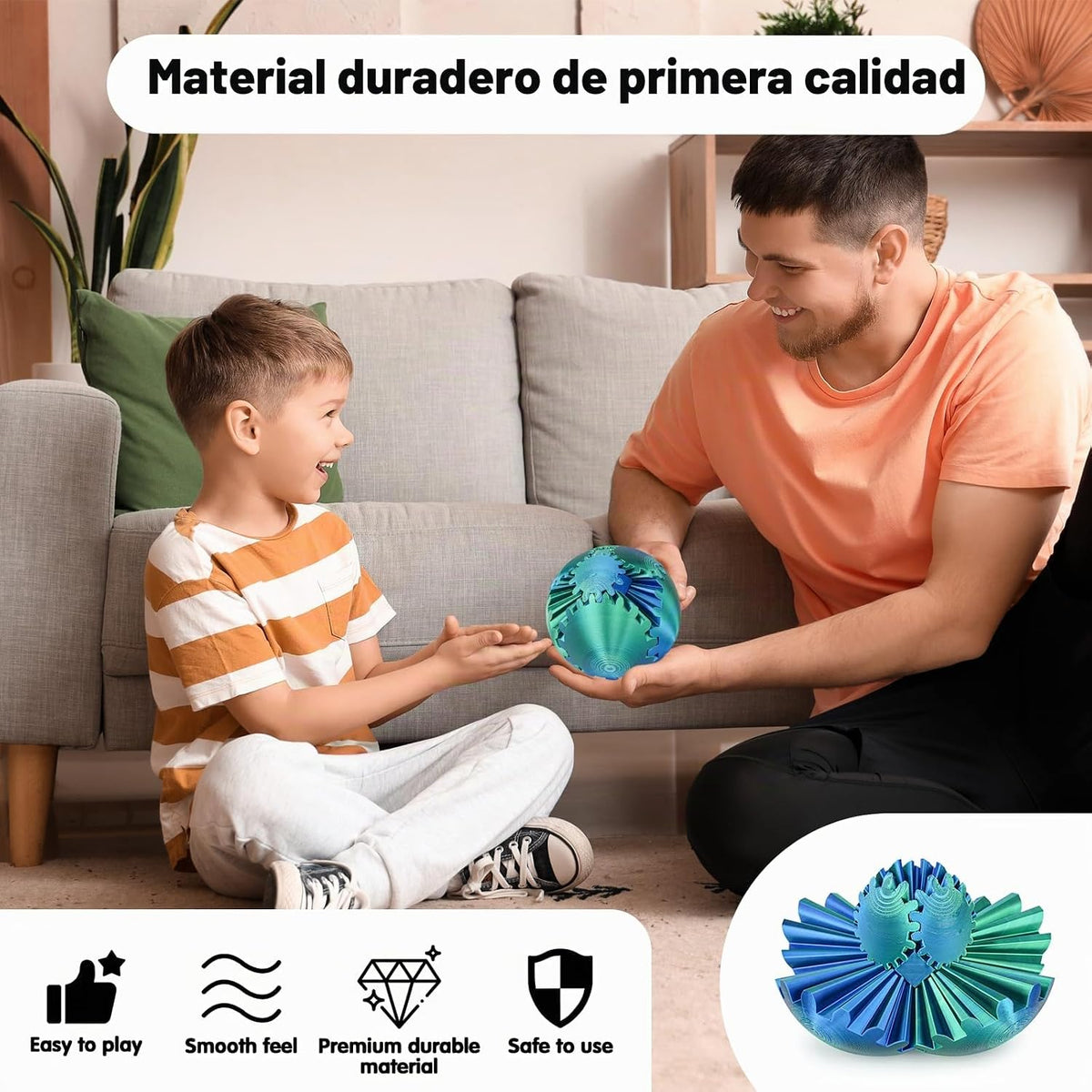 Cubo Juguete Fidget Bola de Engranajes Impreso en 3D, Juguetes Fidg...