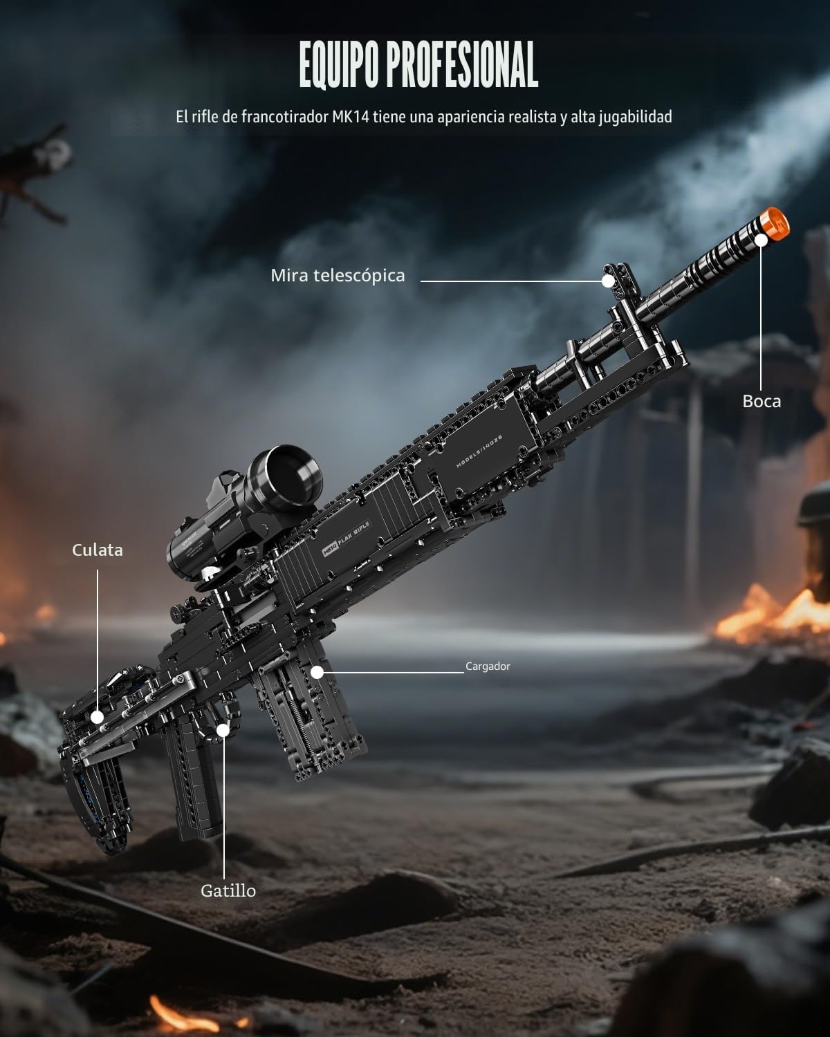 Nueris Juegos de bloques de construcción MK14 1:1 \u2013 Colección...