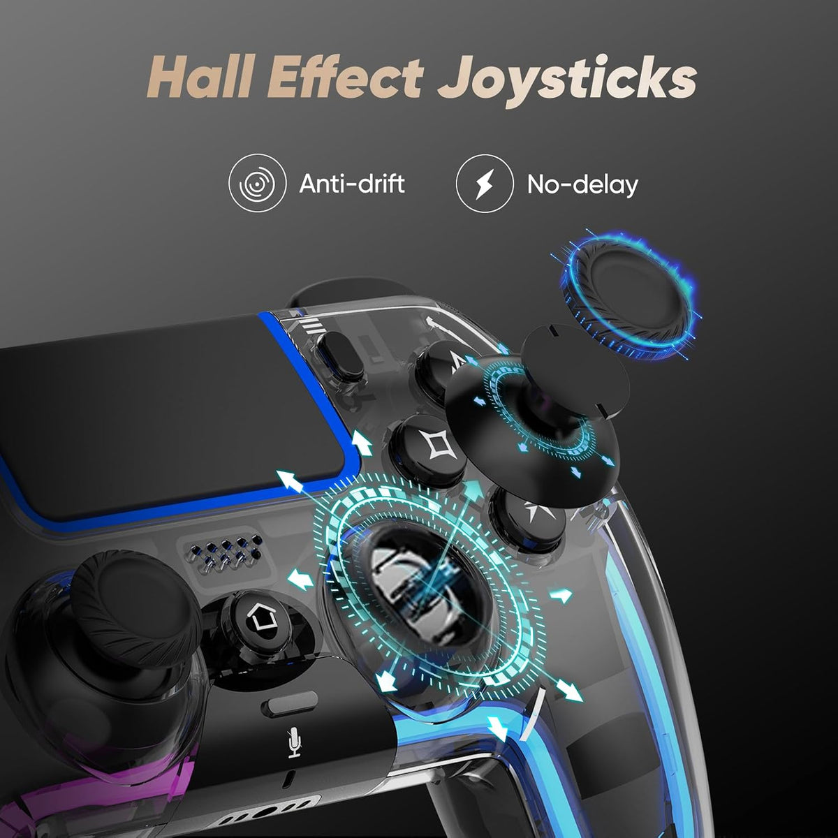 BETMI Controlador inalámbrico para PS5, Pro\/Slim\/MAC\/Steam Deck\...