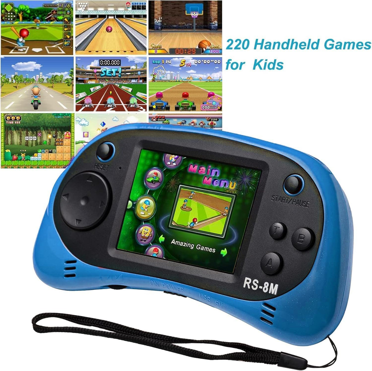 E-MODS GAMING Juegos de mano para niños, consola retro de videojueg...