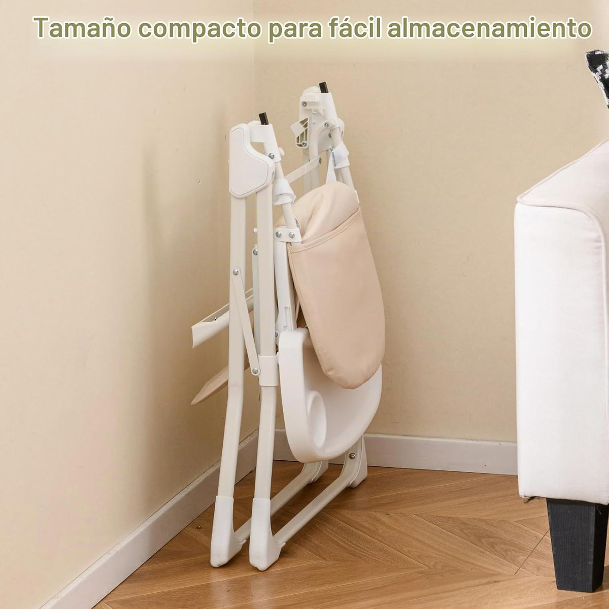 INFANS Silla alta para bebé, silla alta portátil plegable rápida pa...