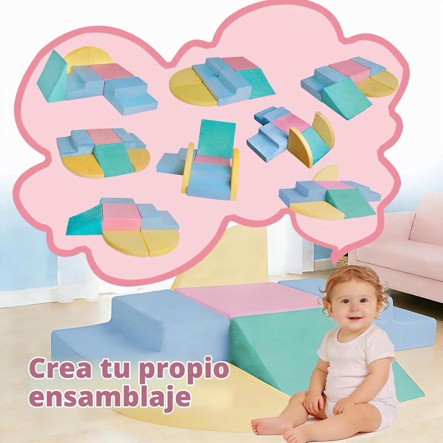 HHH HIKECUCAN Juguetes de escalada suaves para niños pequeños de 1...