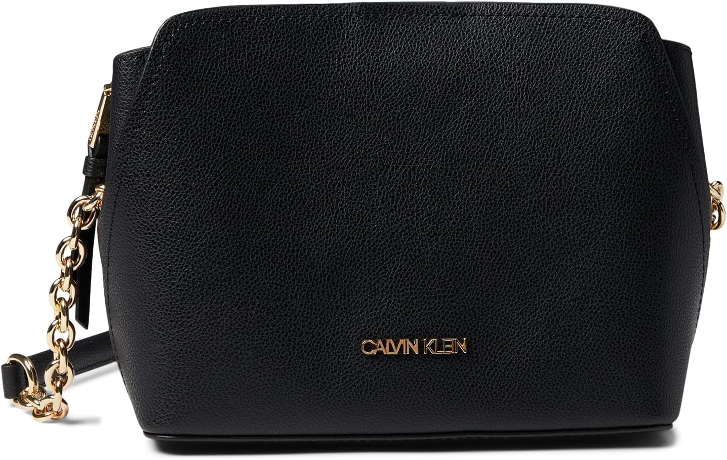 Calvin Klein Hailey Micro Pebble - Cadena cruzada con triple compar...
