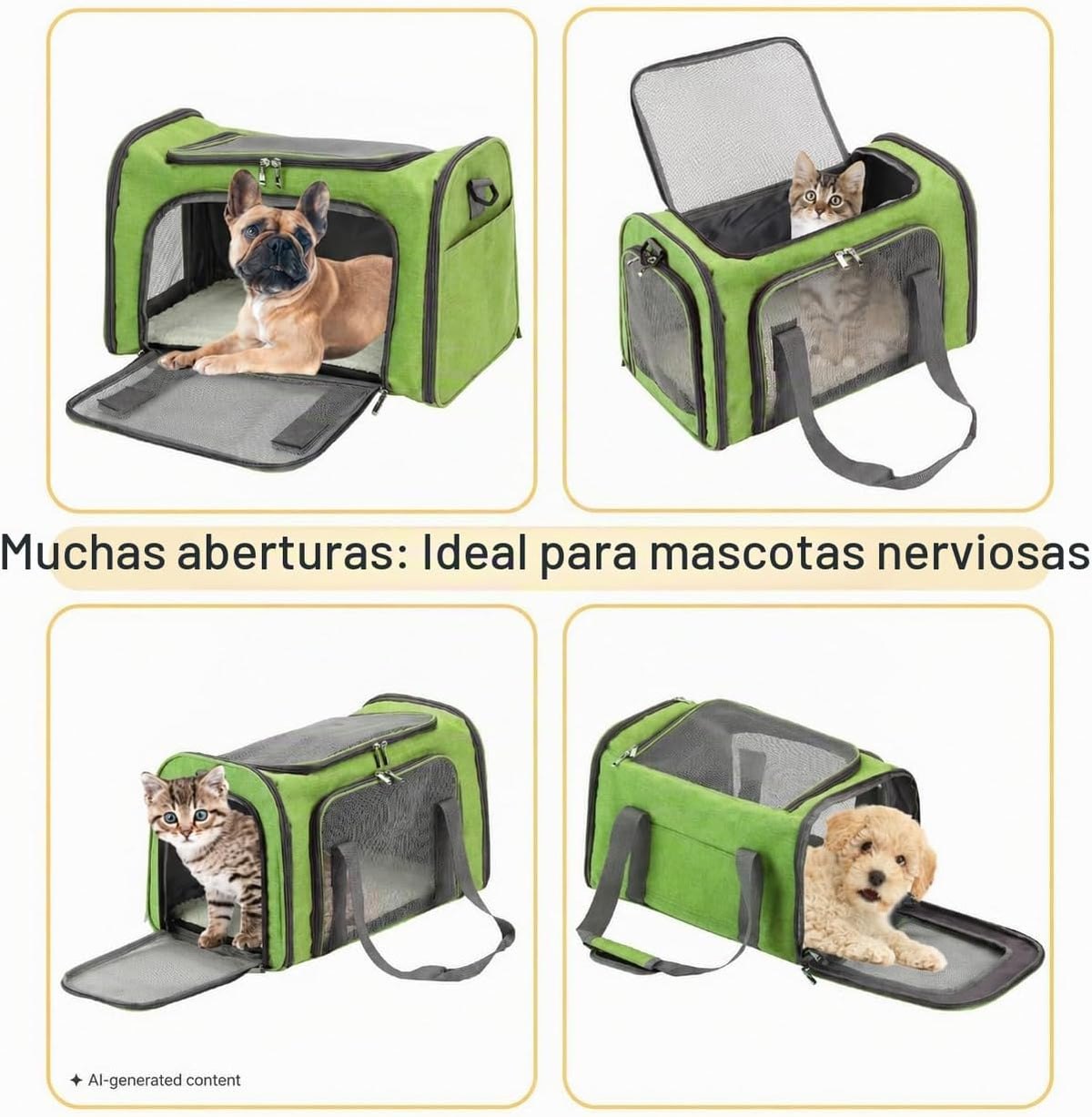 Mr. Pen- Transportador para mascotas, 17.5 x 11.2 x 11.5 pulgadas,...