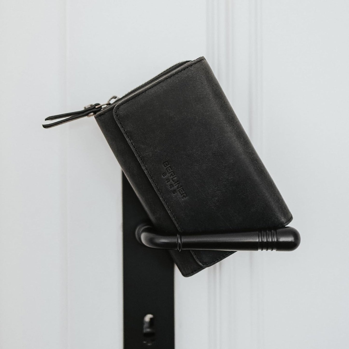 BERLINER BAGS Cartera vintage de piel auténtica Viena, con bloqueo...