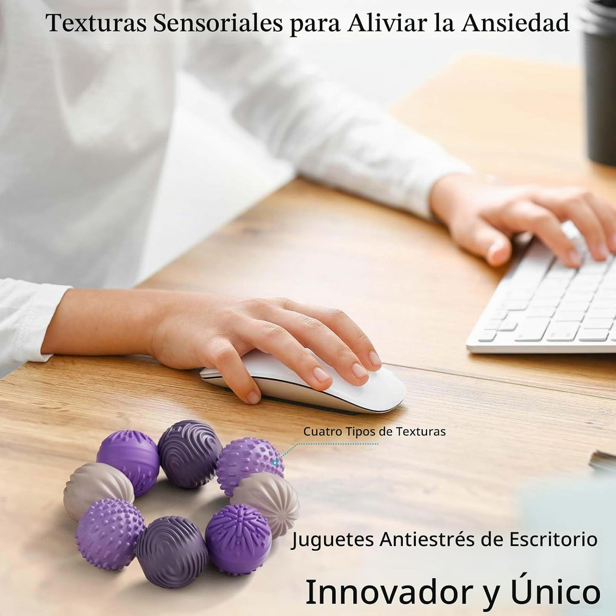 luckdoor Bolas Magnéticas de Silicona Fidget para Adultos y Adolesc...