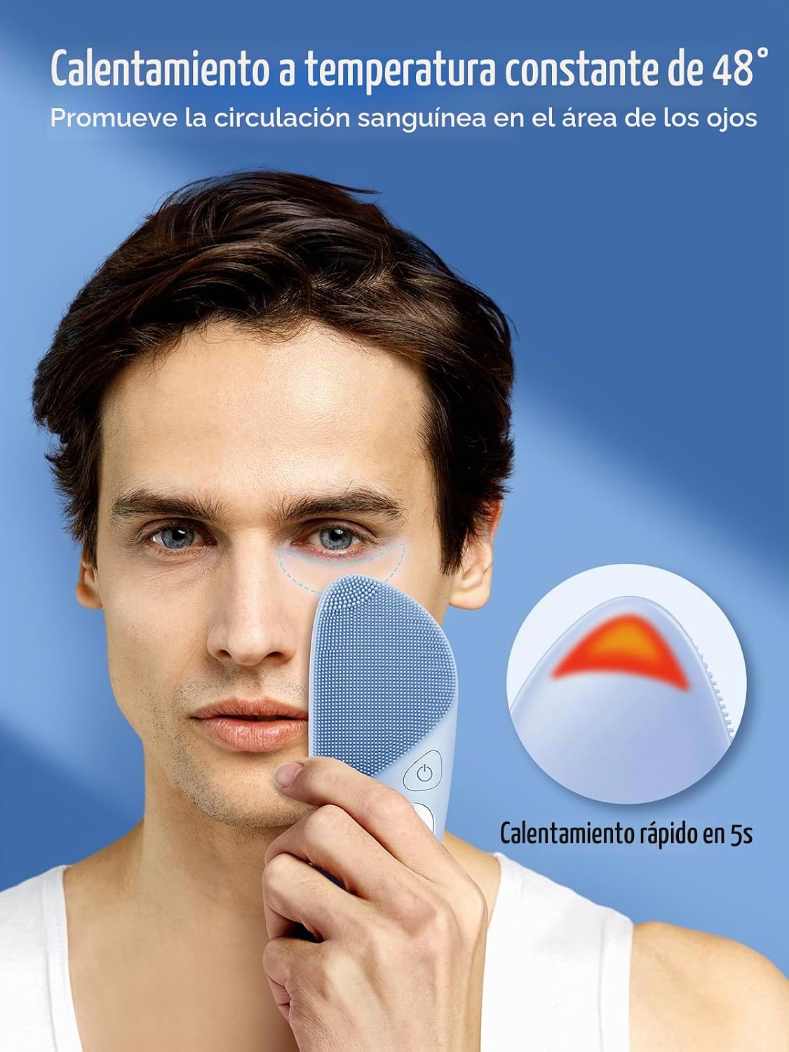 COSLUS Cepillo de Limpieza Facial de Silicona Depurador Facial: IPX...