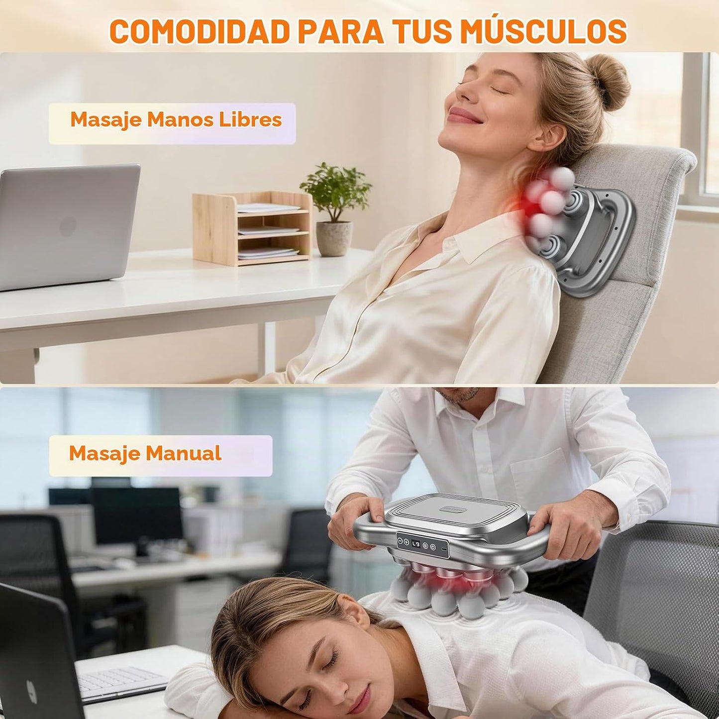 TenSine Juego de 16 pistolas de masaje de cabeza, masajeador de per...