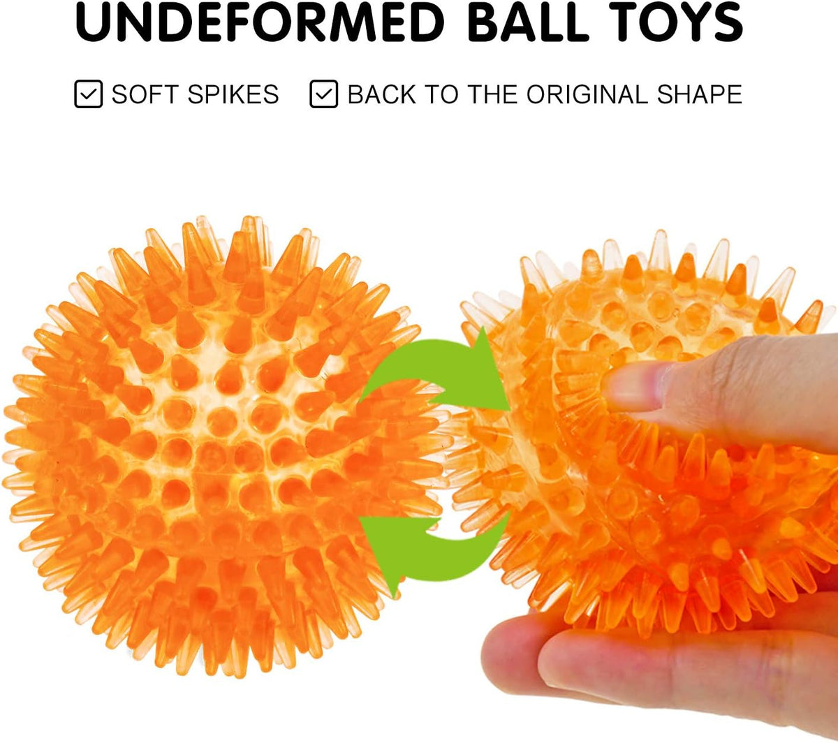 SHARLOVY Pelotas chirriantes para cachorros pequeños, paquete de 6...