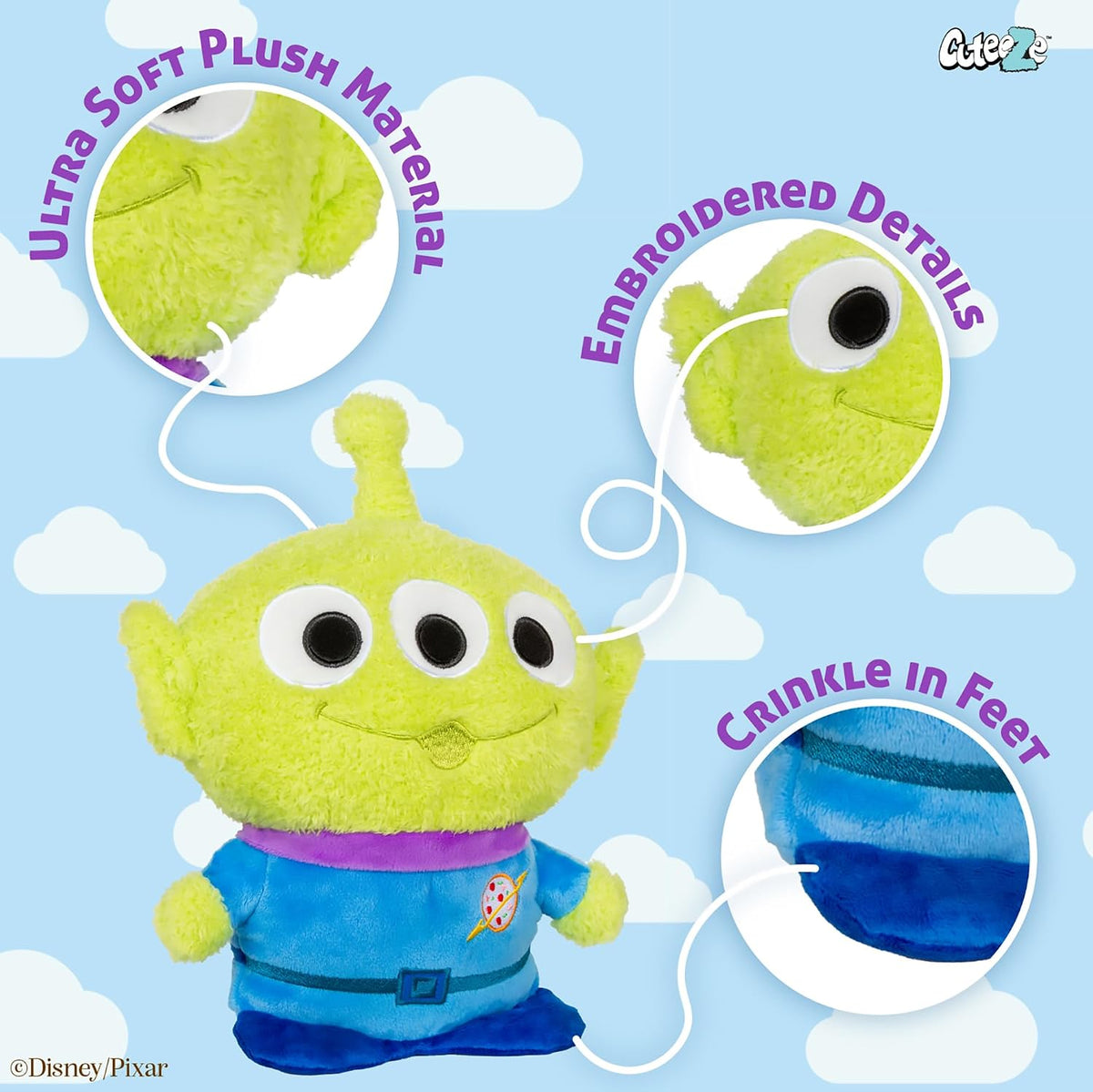 Kids Preferred Disney Pixar Toy Story Little Green Man Alien Cuteez...