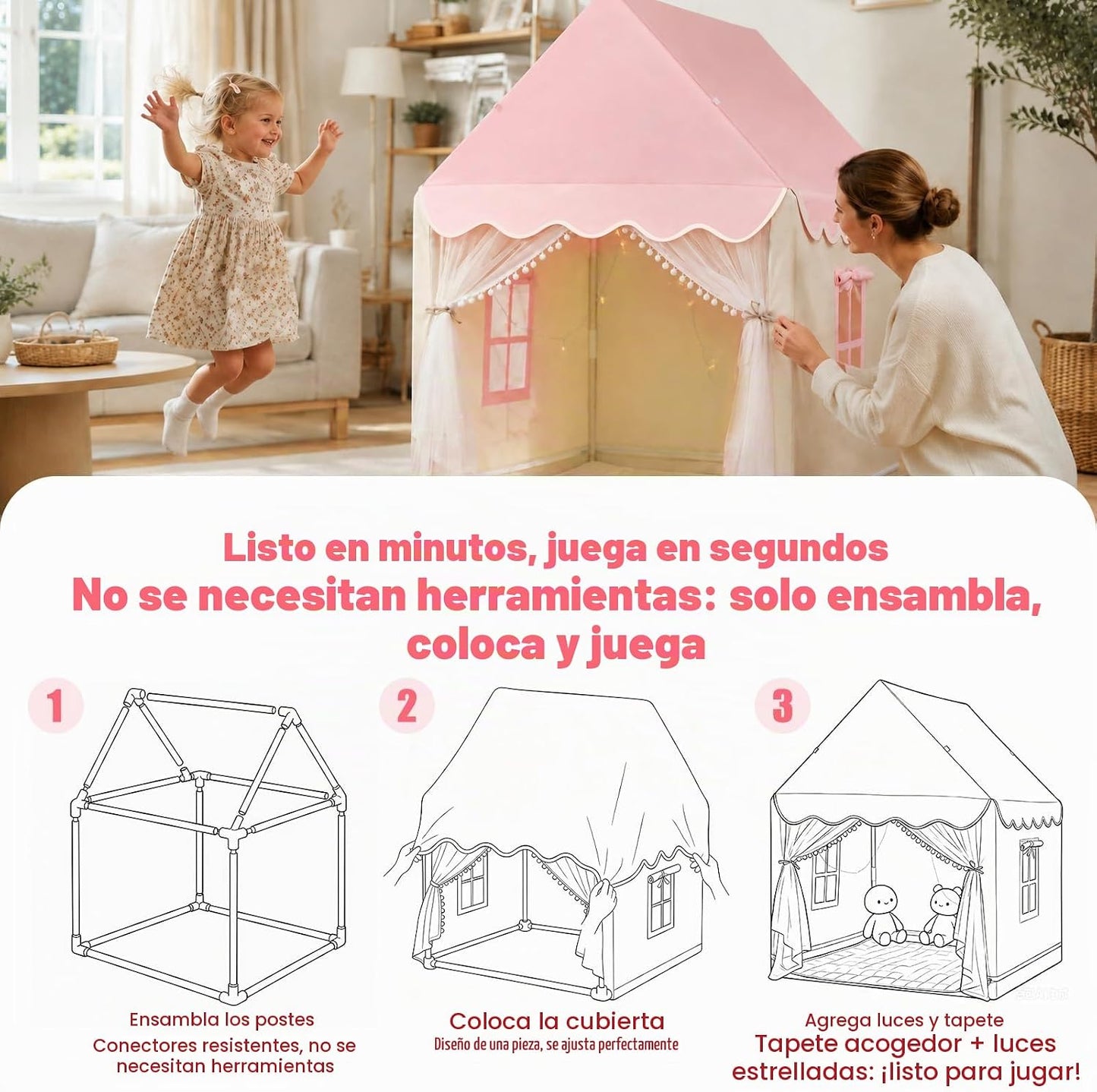 Tienda de juegos para niños Casa de juegos interior, tienda de camp...
