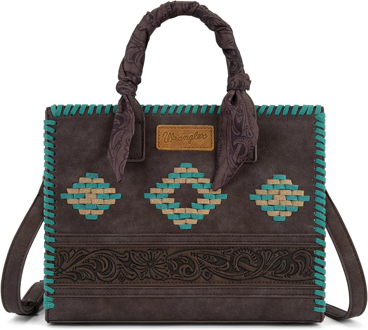 Montana West Wrangler Tooling Tote Bag para mujer, bolsos con asa s...