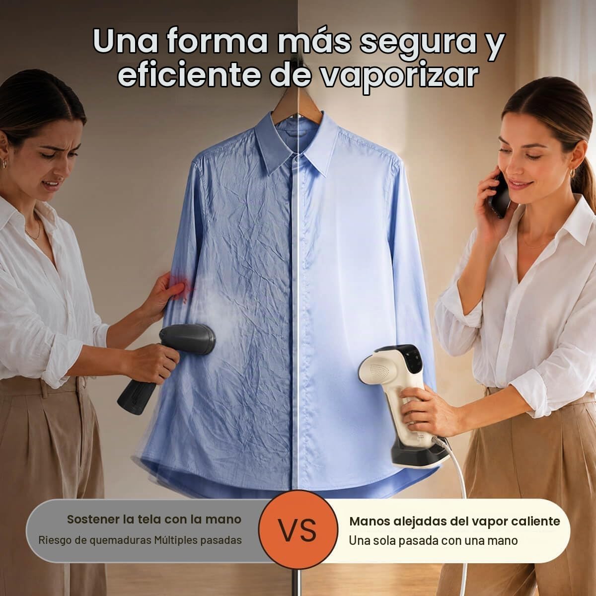 Vaporizador al vacío 86lux para ropa, vaporizador portátil para rop...
