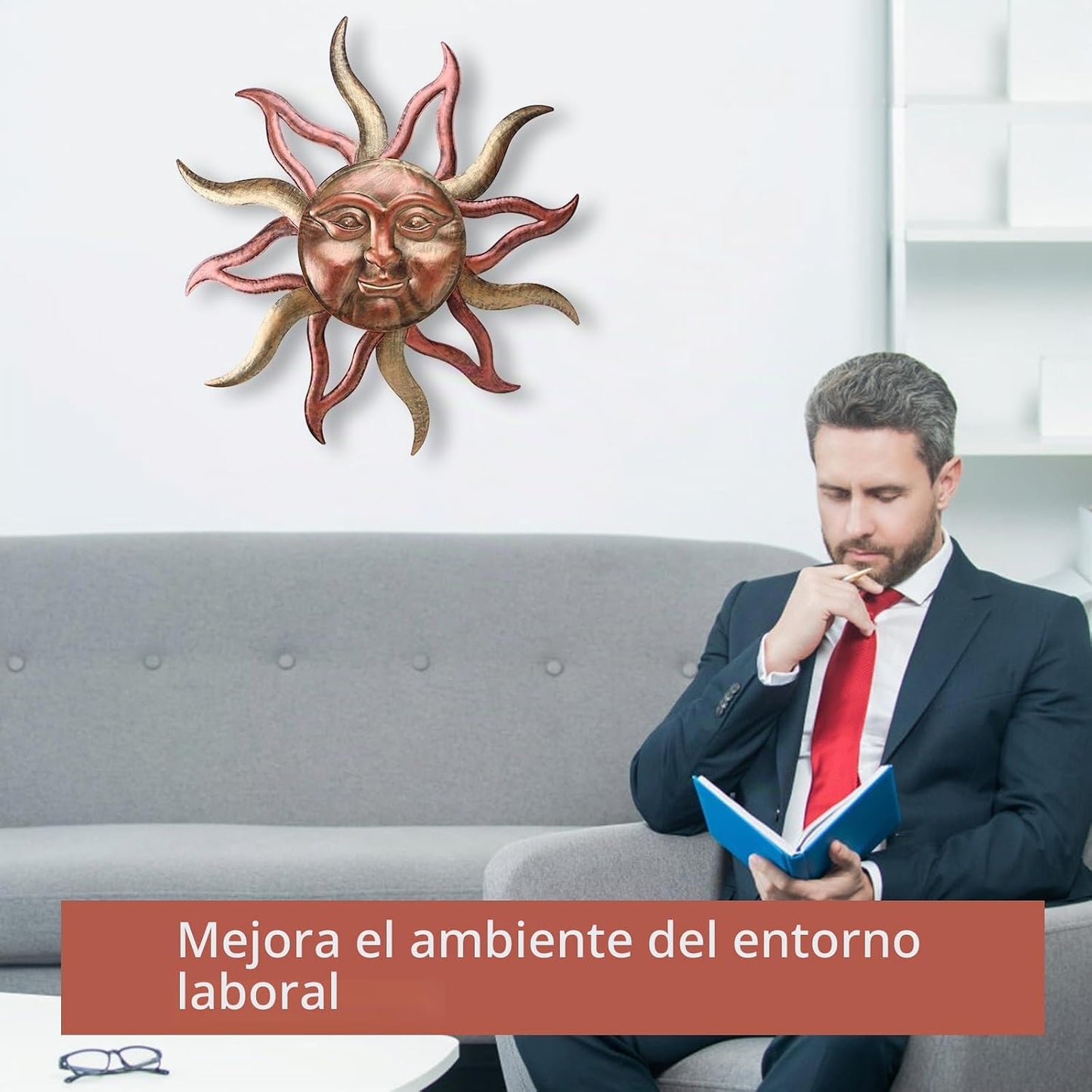 HOBYLUBY Decoración de pared grande para exteriores, a prueba de óx...