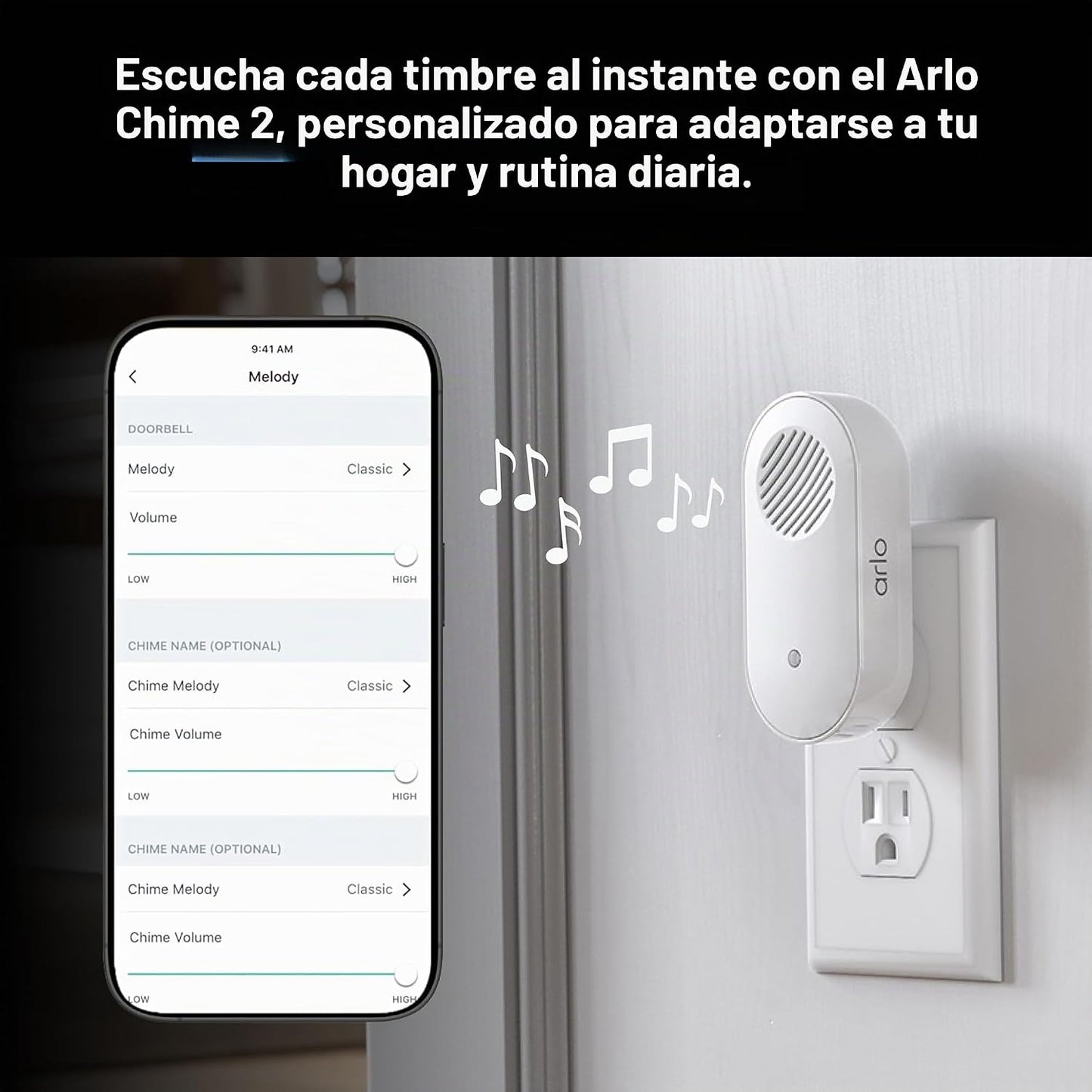 Arlo Timbre de video 2K (2.ª generación) inalámbrico o con cable -...