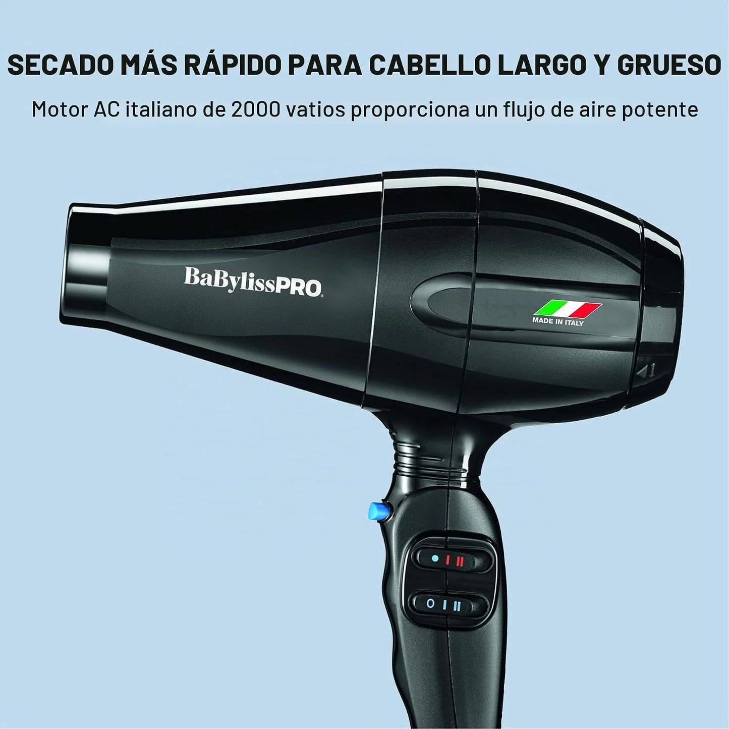 Secador de pelo BaBylissPRO Nano Titanium italiano Portofino - Seca...