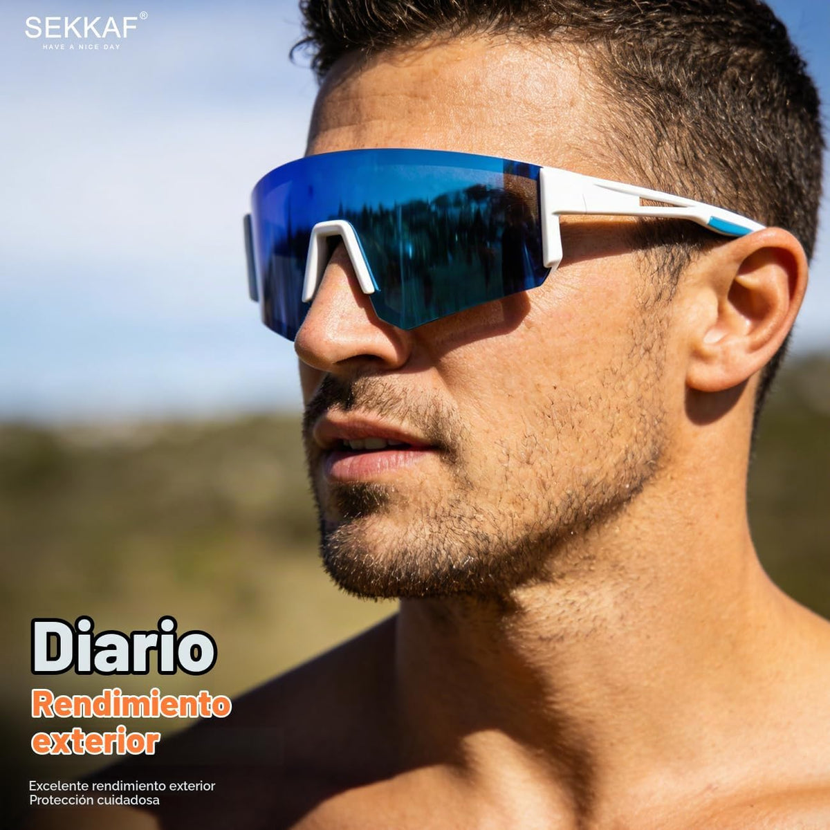 SEKKAF Gafas de sol polarizadas para hombres y mujeres, gafas de so...