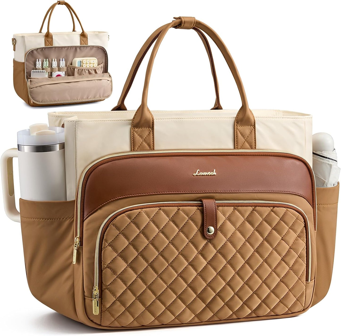 LOVEVOOK Bolsa de mano para profesora para mujer, bolsa de computad...
