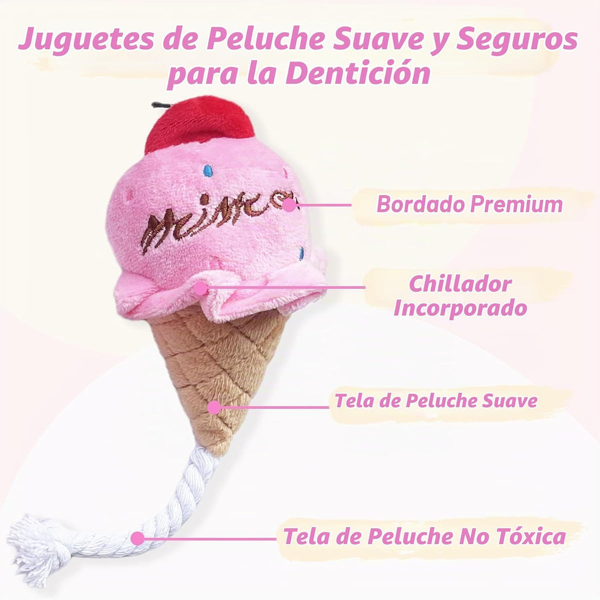 MOSYZEO Juguetes para perros pequeños, bonito juego de juguetes de...