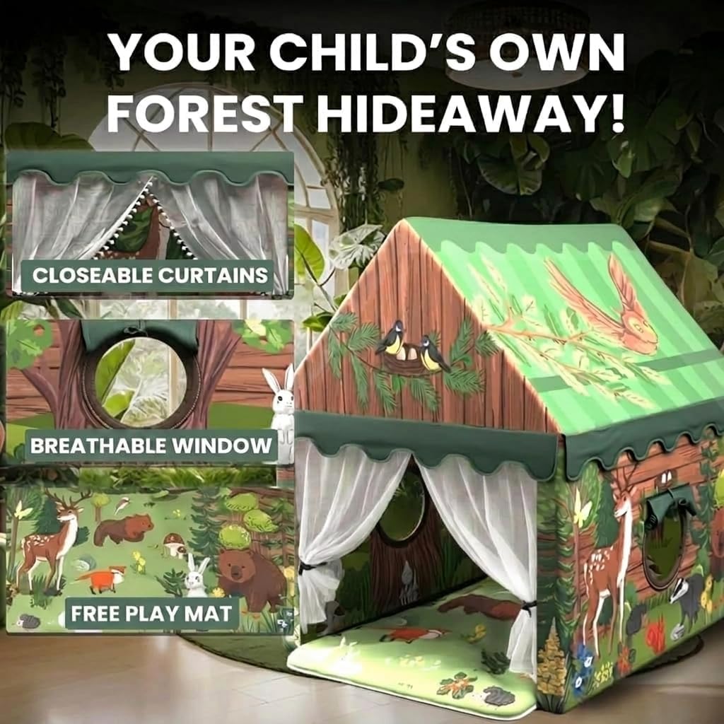 Tienda de campaña para niños, casa de juegos grande para niños y ni...