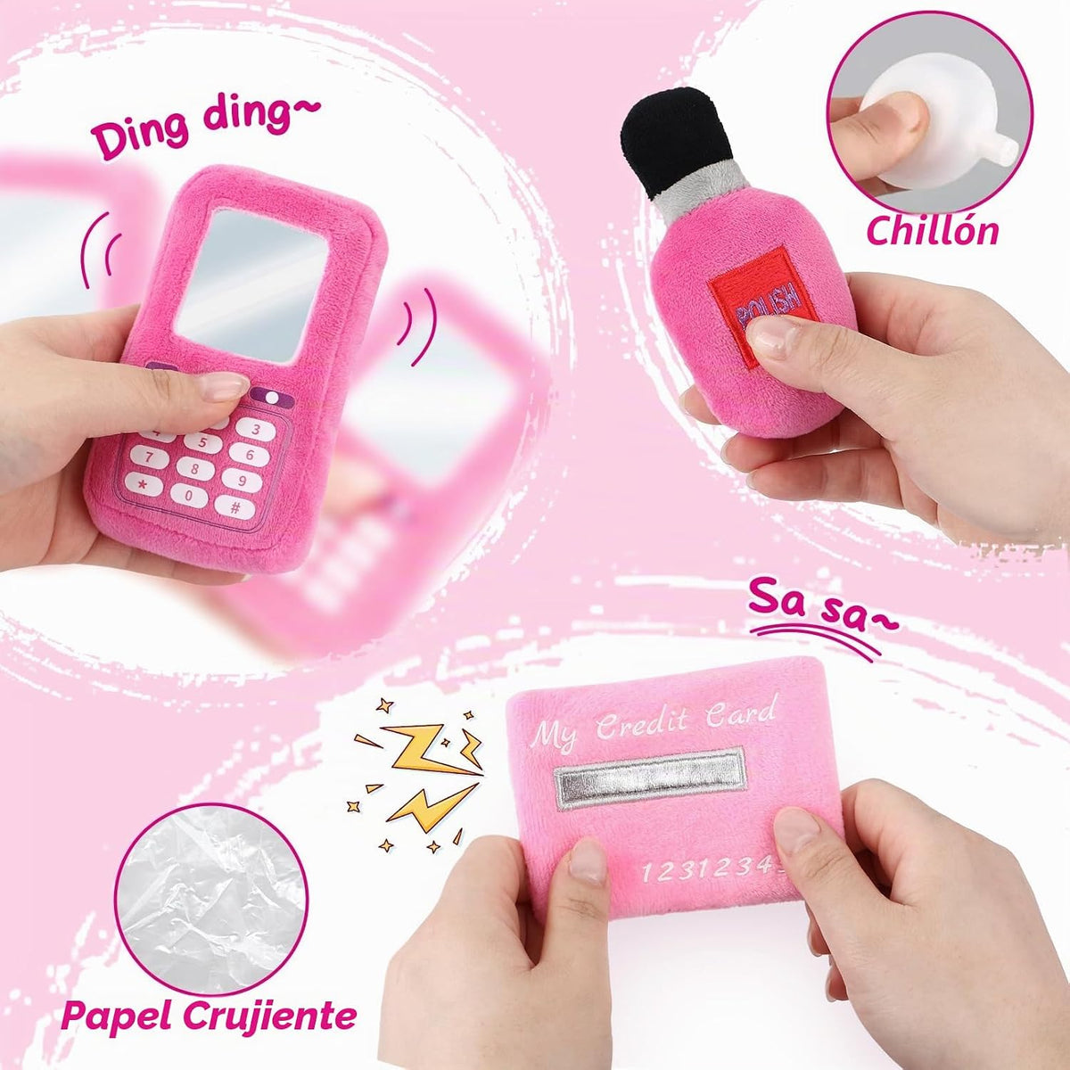 Golray Bolso de Peluche para Niñas Pequeñas Juguete de Juego de Sim...