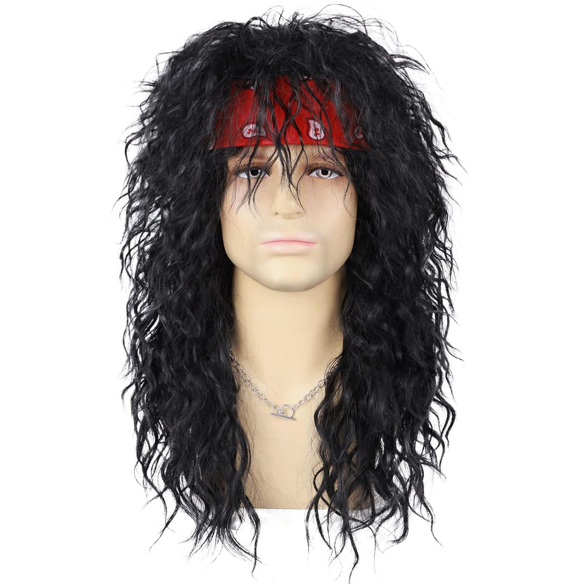 Guree Hair 6 piezas de peluca Rocker Mullet para hombres y mujeres,...
