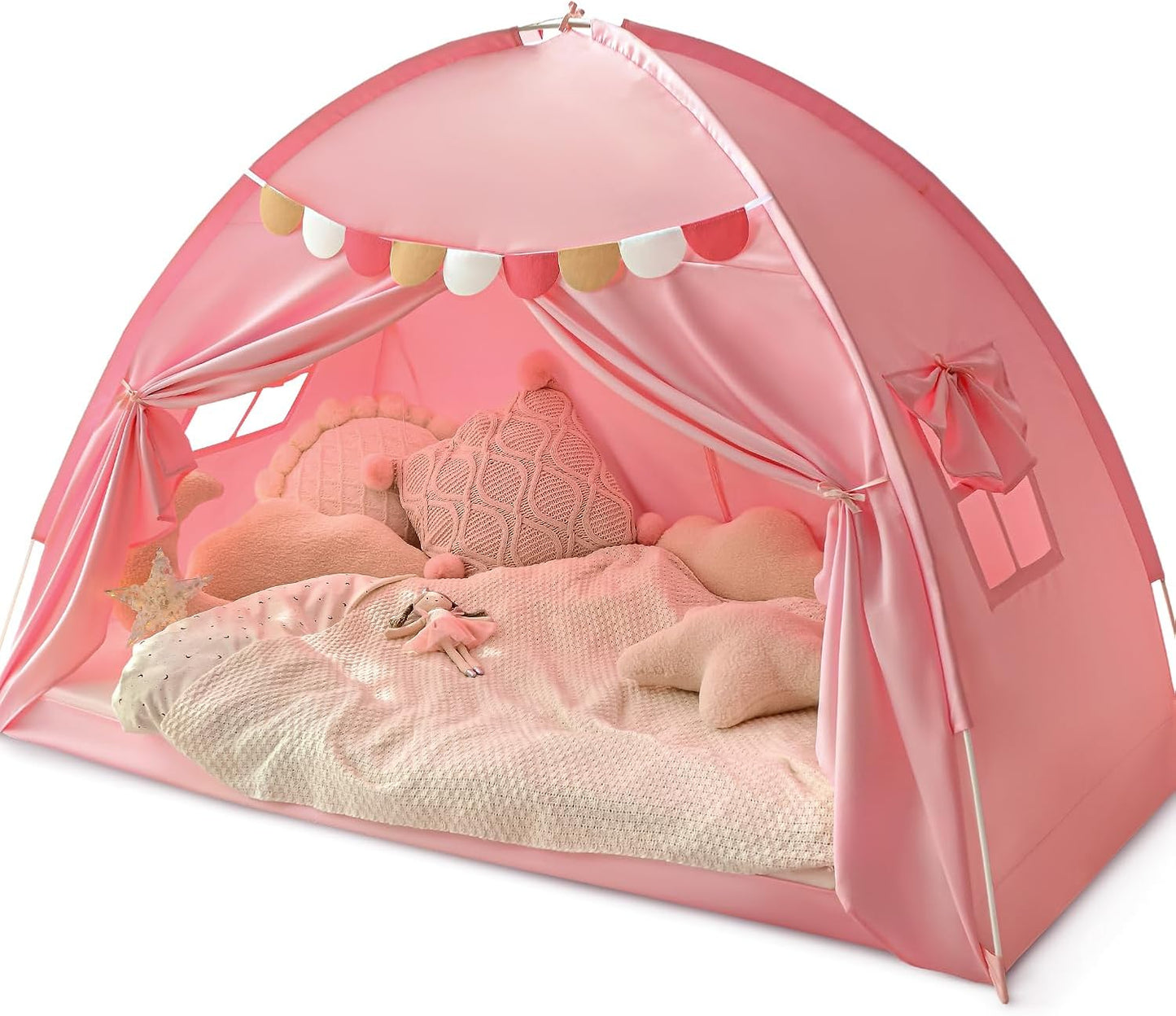 Tienda de campaña para cama individual para niños, toldo para cama...