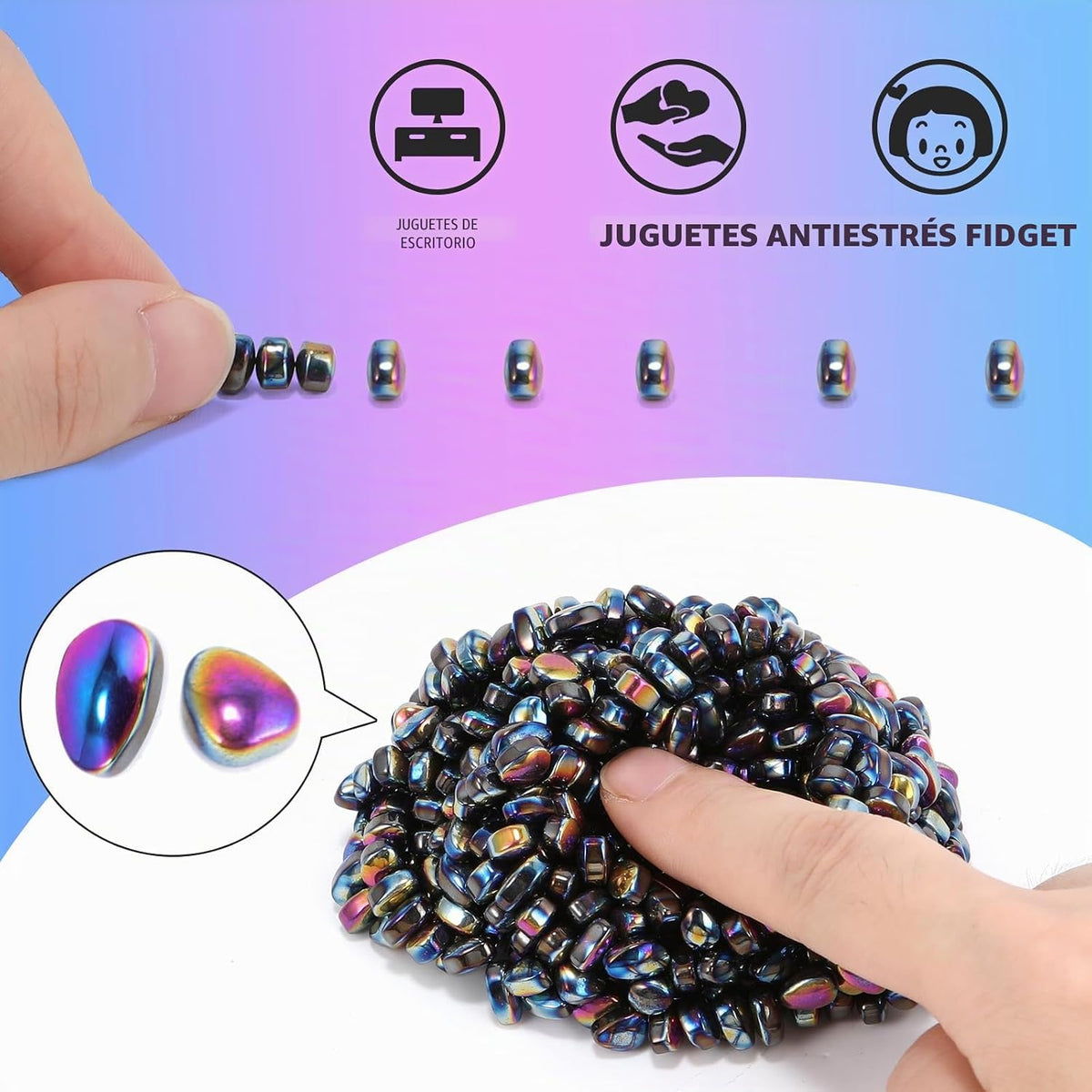550+ piezas Juguetes sensoriales, Juguetes de dedo para adultos. Ma...